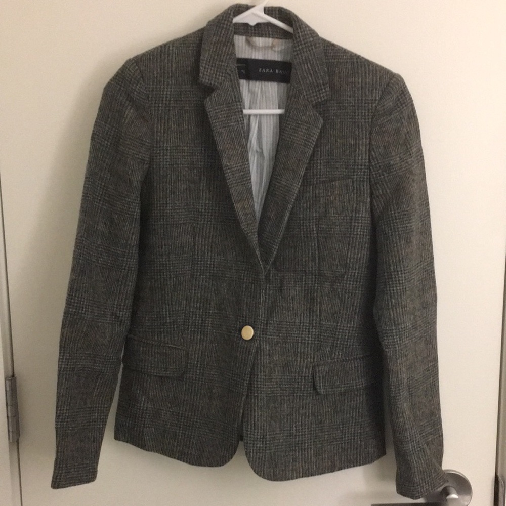 Zara Basic Wool Blazer USA Small